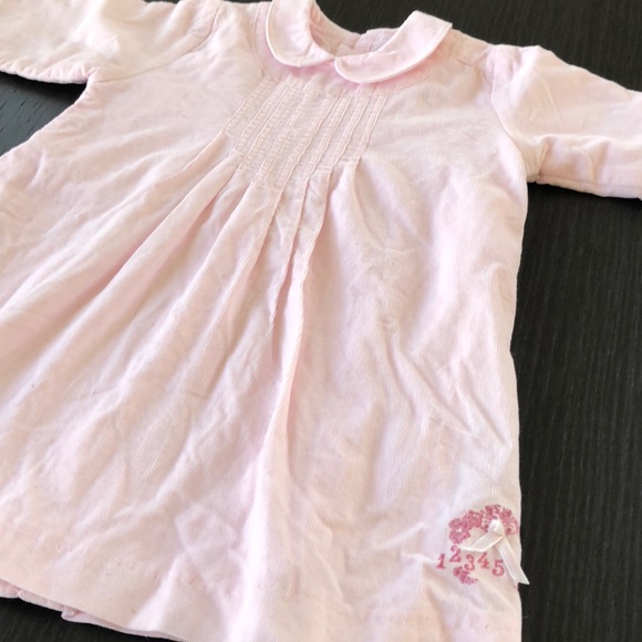 Pink Velvet Dress - 12 months - Picture 2 of 4